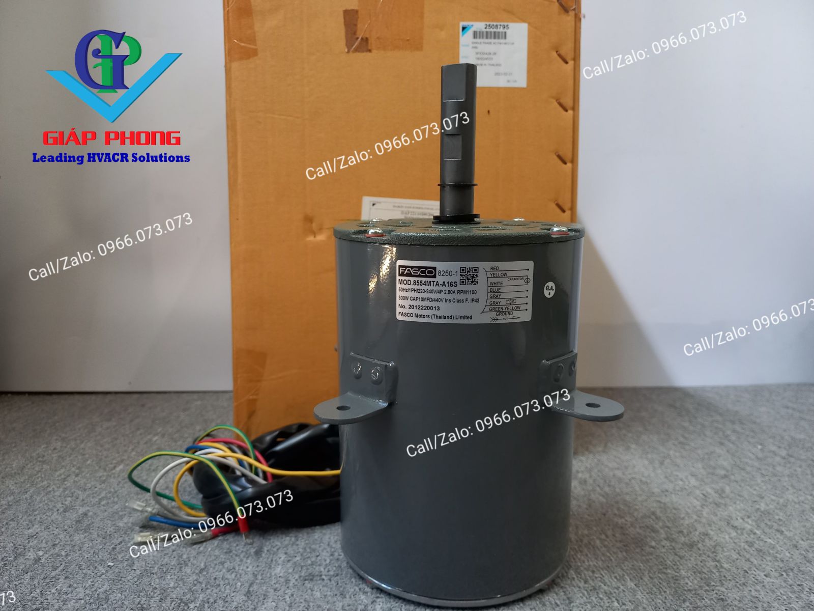 Mô tơ quạt xoay chiều DAIKIN 300W 1P FASCO MOD.8554MTA-A16S